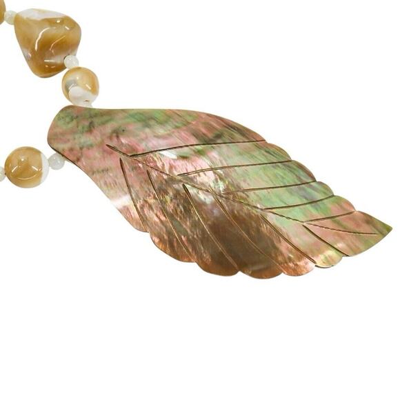 Large Lot 10 Pcs Natural Stone Jewelry Necklaces Boho Bohemian Colorful - Picture 15 of 16